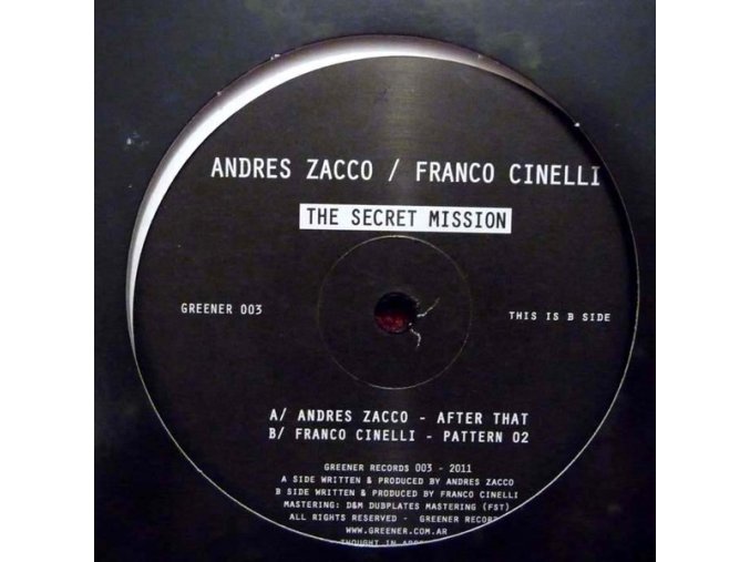 Andrés Zacco / Franco Cinelli ‎– The Secret Mission