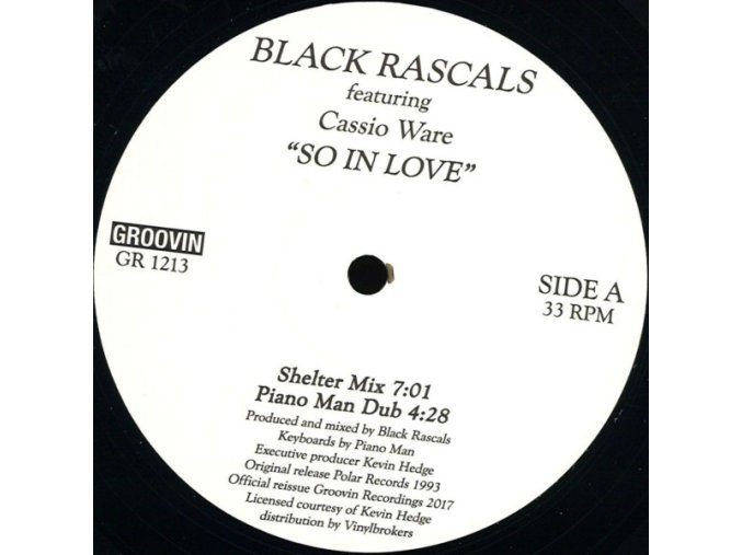 Black Rascals Featuring Cassio Ware ‎– So In Love