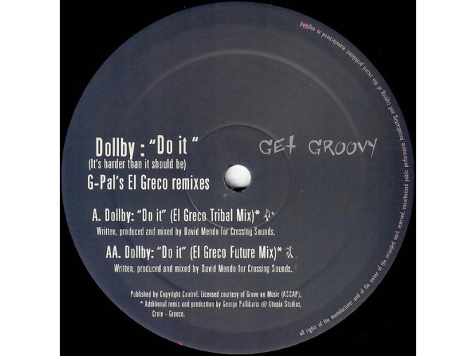 Dollby ‎– Do It (It's Harder Than It Should Be) (G-Pal's El Greco Remixes)