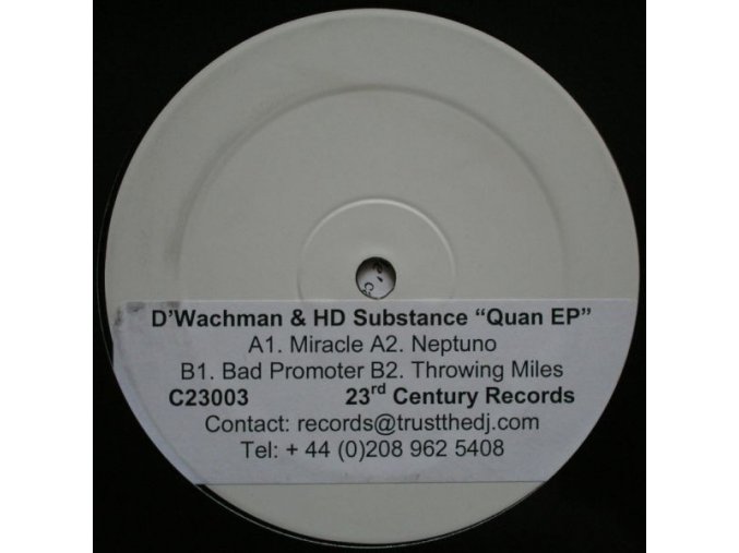 D'Wachman & HD Substance ‎– Quan EP