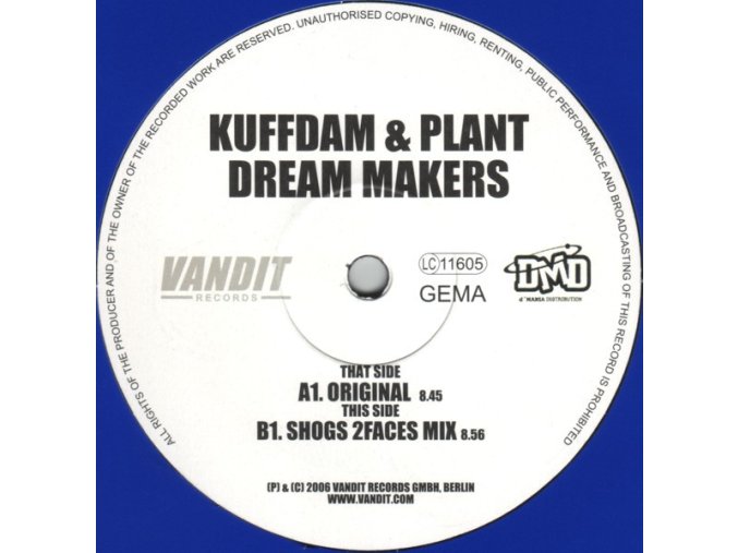 Kuffdam & Plant ‎– Dream Makers