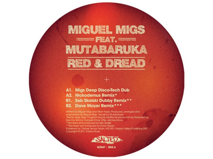 Miguel Migs feat Mutabaruka ‎– Red & Dread