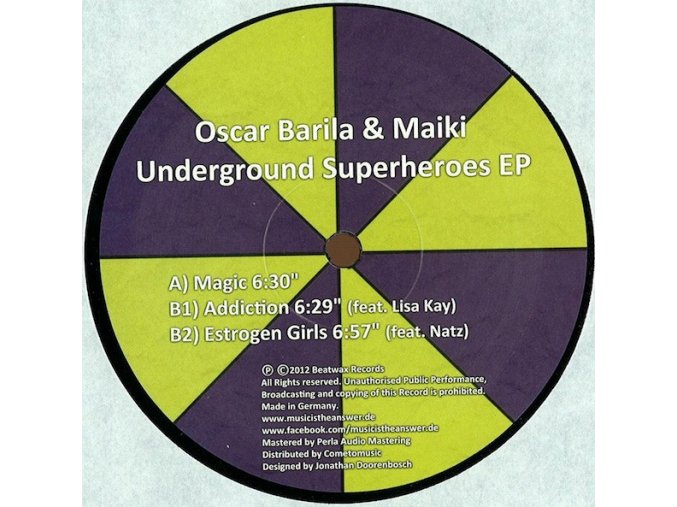 Oscar Barila & Maiki ‎– Underground Superheroes EP