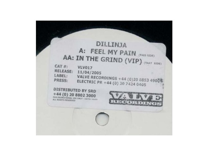 Dillinja ‎– Feel My Pain / In The Grind VIP