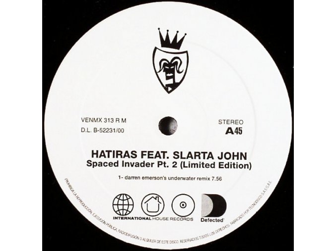 Hatiras Feat. Slarta John ‎– Spaced Invader Pt. 2 (Limited Edition)