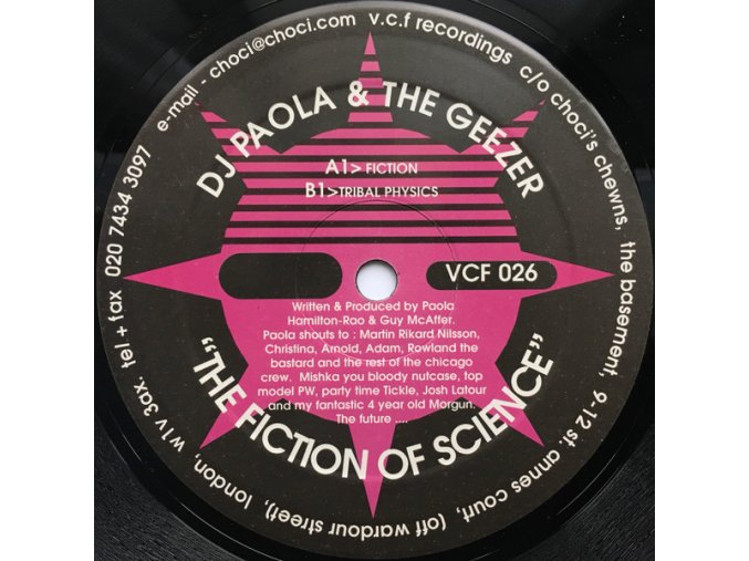 DJ Paola & Geezer ‎– The Fiction Of Science