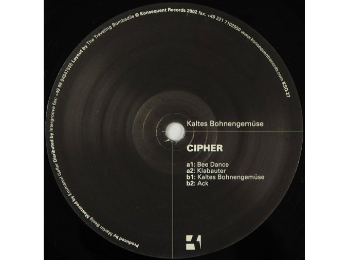 Cipher ‎– Kaltes Bohnengemüse