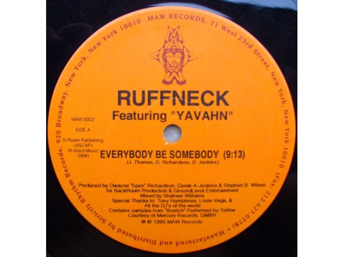 Ruffneck Featuring Yavahn – Everybody Be Somebody