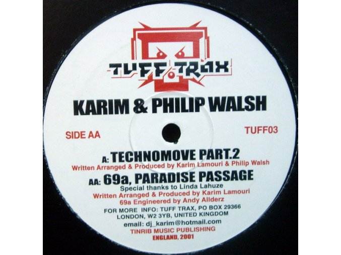 Karim & Phillip Walsh ‎– Technomove Part.2 / 69a, Paradise Passage
