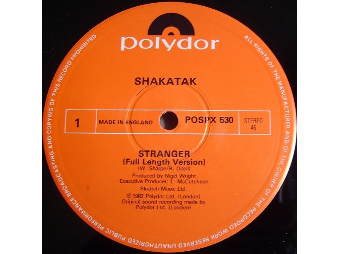 Shakatak ‎– Stranger