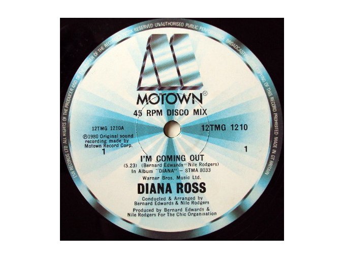 Diana Ross ‎– I'm Coming Out