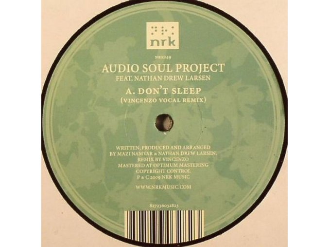 Audio Soul Project Feat. Nathan Drew Larsen ‎– Don't Sleep