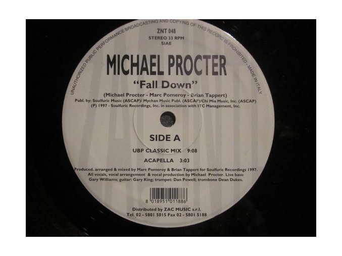 Michael Procter ‎– Fall Down