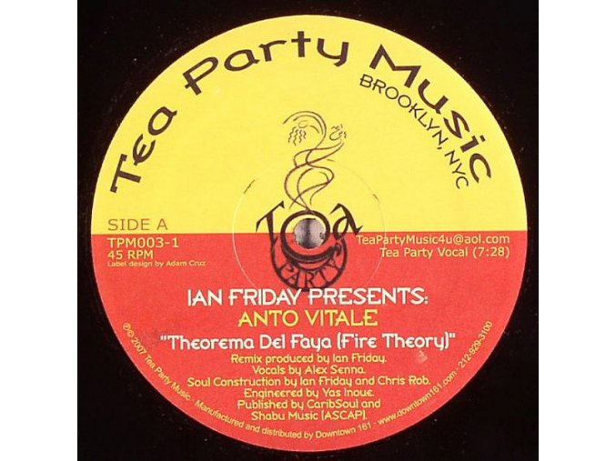 Ian Friday Presents Anto Vitale ‎– Theorema Del Faya (Fire Theory)