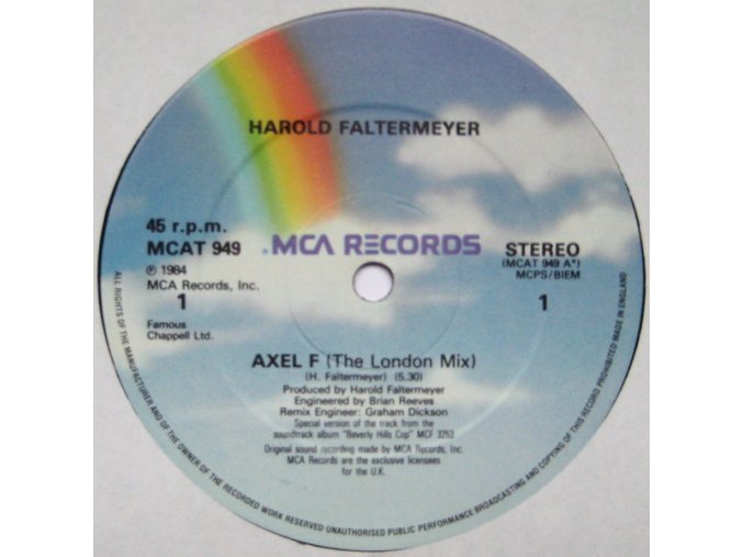 Harold Faltermeyer ‎– Axel F (The London Mix)