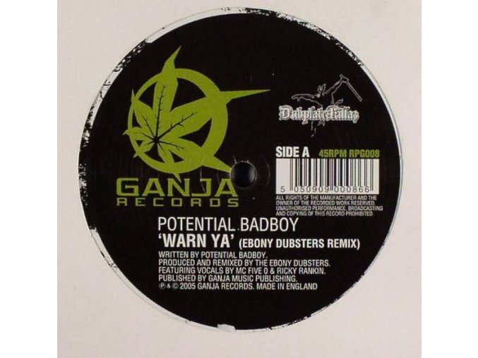 Potential Badboy ‎– Warn Ya (Ebony Dubsters Remix)