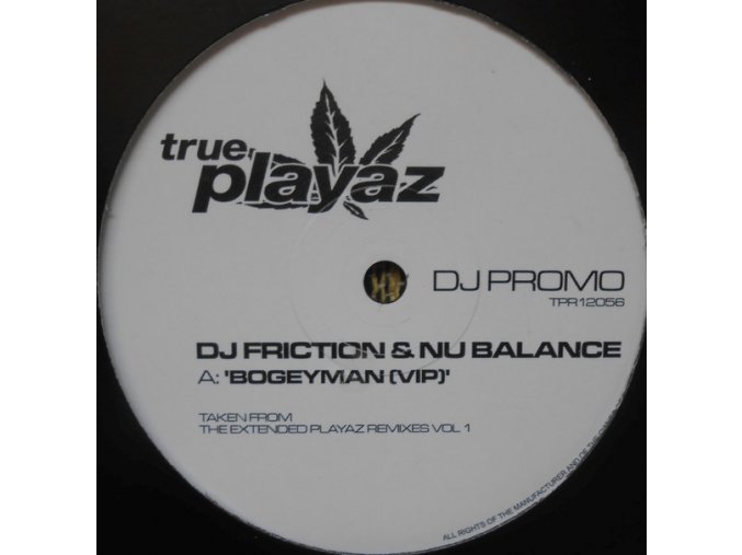 DJ Friction & Nu Balance / Hive ‎– Extended Playaz Remixes Volume 1