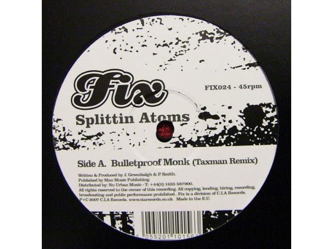 Splittin Atoms – Bulletproof Monk (Taxman Remix) / Smash It