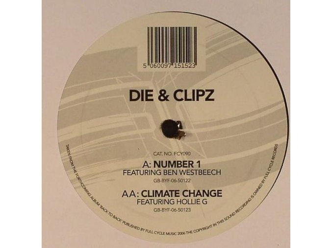 Die & Clipz ‎– Number 1 / Climate Change