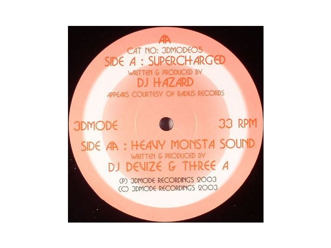 DJ Hazard / DJ Devize & Three A ‎– Supercharged / Heavy Monsta Sound