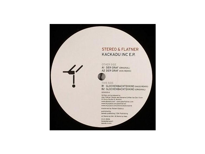 Stereo & Flatner ‎– Kackadu Inc EP