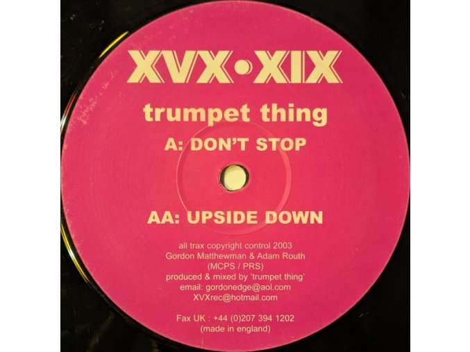 Trumpet Thing ‎– Don't Stop / Upside Down