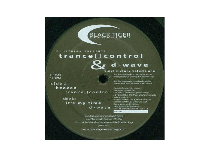 trance[]control / D-Wave ‎– Vinyl Victory (Volume 1)