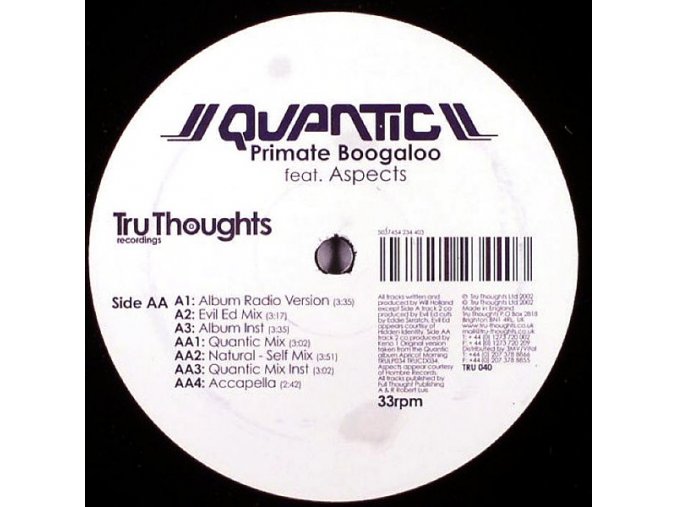 Quantic ‎– Primate Boogaloo