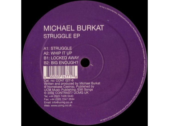 Michael Burkat ‎– Struggle EP