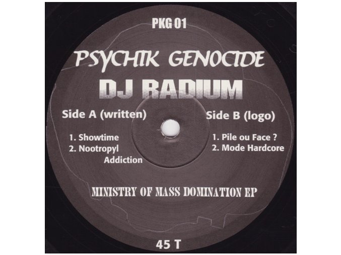 DJ Radium ‎– Ministry Of Mass Domination E.P.