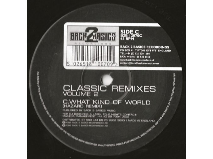 Various ‎– Classic Remixes Volume 2