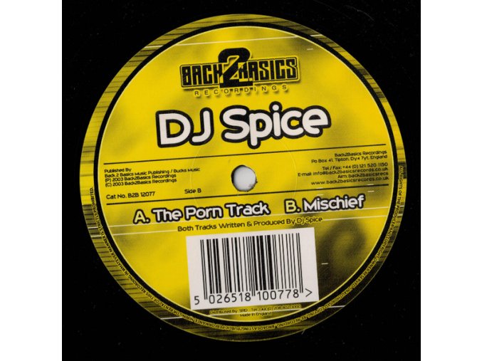 DJ Spice ‎– The Porn Track / Mischief