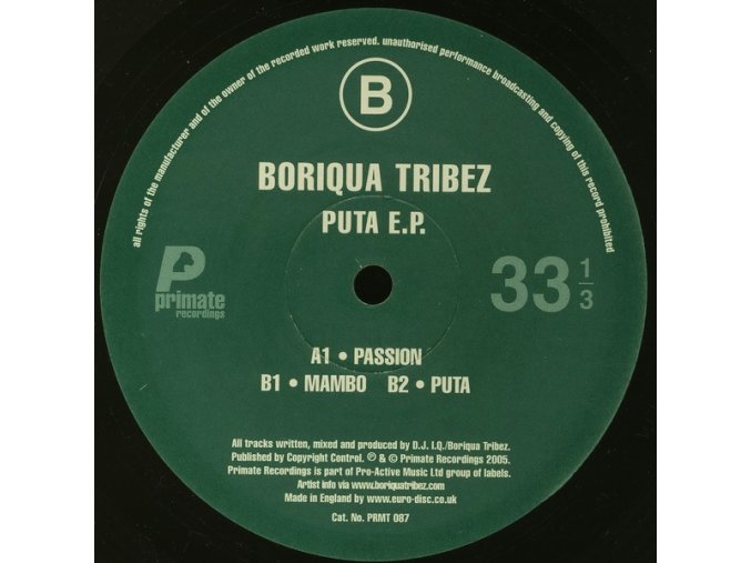 Boriqua Tribez ‎– Puta E.P.