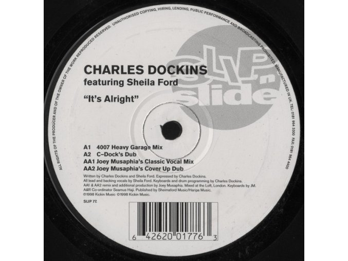 Charles Dockins Featuring Sheila Ford ‎– It's Alright
