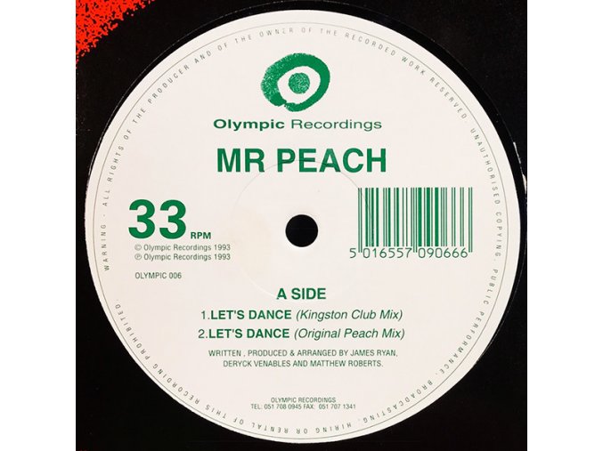 Mr. Peach ‎– Let's Dance