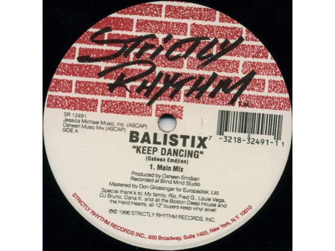 Balistix ‎– Keep Dancing