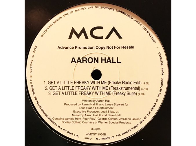 Aaron Hall ‎– Get A Little Freaky With Me