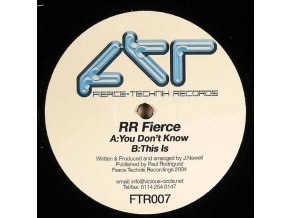 RR Fierce ‎– You Don't Know / This Is