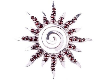 Czech garnet pendant (6471431)
