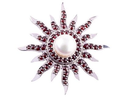 Czech garnet pendant (6471427)