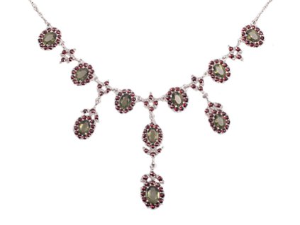 Czech garnet necklace (v6770902)