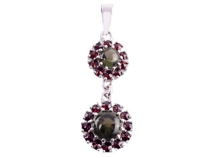 Czech garnet pendant (6471372)