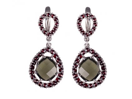 Czech garnet earrings (v6371393)