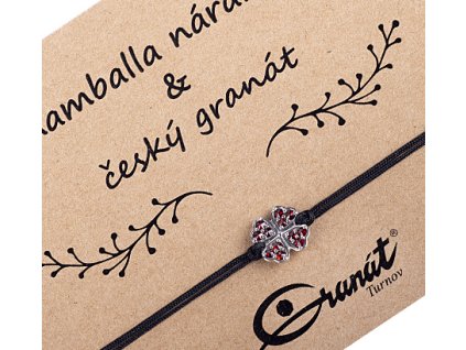 náramek Shamballa - čtyřlístek (6670568-1)