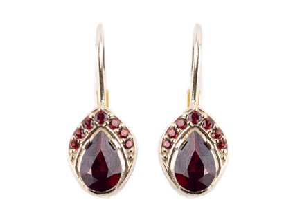 Czech garnet earrings (2371494)