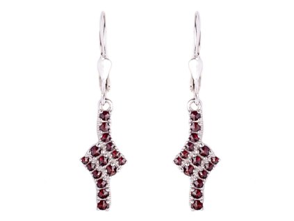 garnet earrings (2141-4)