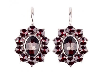 Czech garnet earrings (6370036)