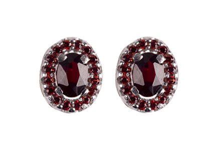 Czech garnet earrings (6371500)
