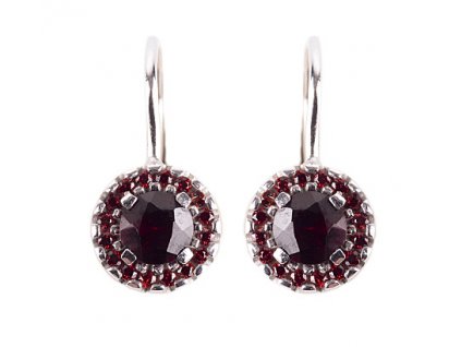 Czech garnet earrings (6371493)