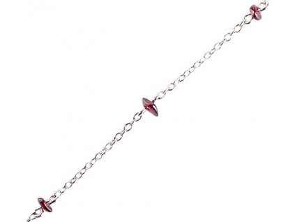 Czech garnet bracelet (6650028)